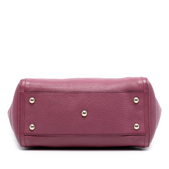 Pre-Loved Gucci Small Pebbled Leather Soho Cellarius Satchel - Picture 3 of 7